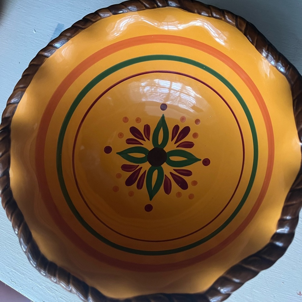 Celebrating home stoneware Tuscan bowl